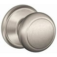 thumbnail image 1 of Schlage F10 and 619 16-080 10-027 Andover Hall and Closet Knob, Satin Nickel, 1 of 7