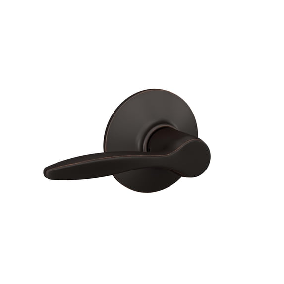 Schlage F10DEL716 Delfayo Door Lever with Standard Trim Hall & Closet Passage Handle, Aged Bronze