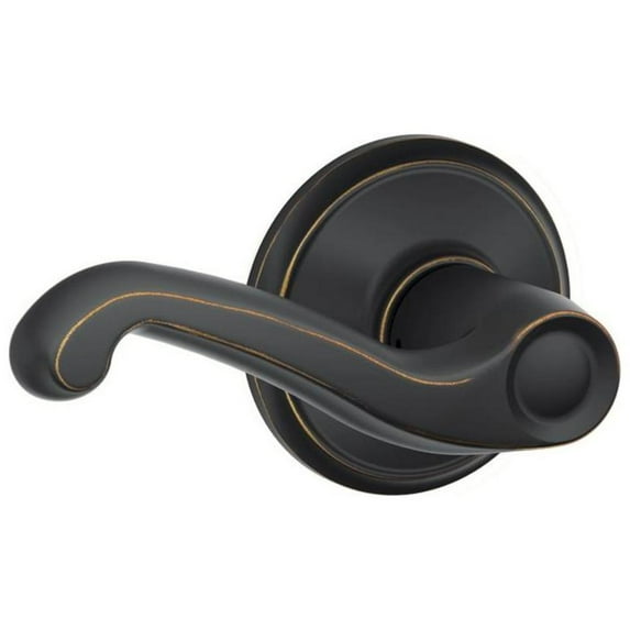 Schlage F10FLA716 Flair Passage Lever, Aged Bronze