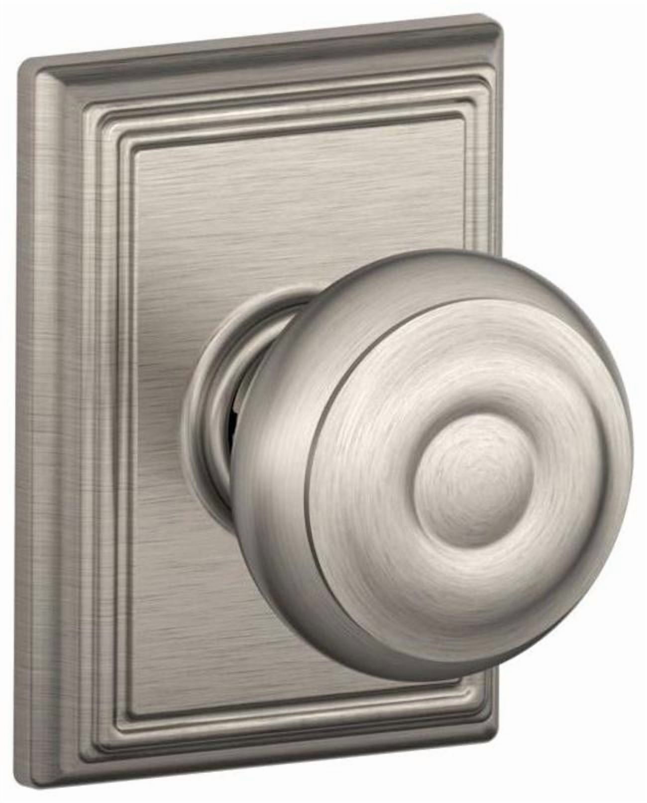 Schlage F10GEO619ADD Addison Collection Georgian Passage Knob, Satin Nickel