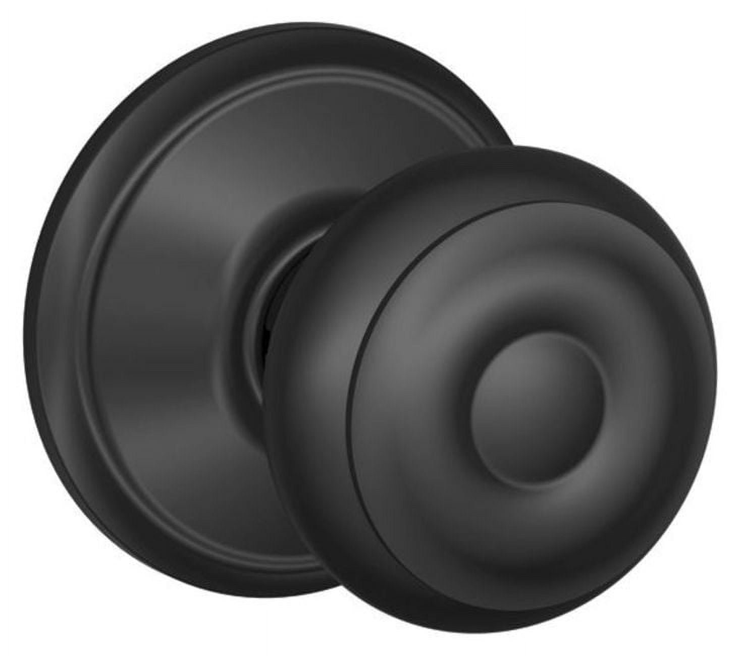 Schlage F10GEO622 Passage Knob, Matte Black