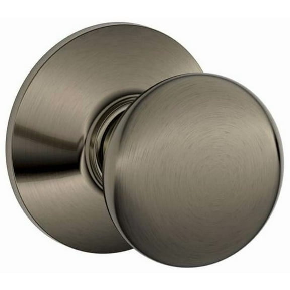 Schlage F10PLY620 Plymouth Passage Knob, Antique Pewter