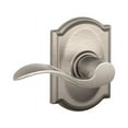 thumbnail image 1 of Schlage 619418 F10 V Acc 619 Cam Wave Shape Passage Door Lever, Unkeyed, Handle and Zinc, Satin Nickel, Brass, 1 of 2