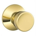 thumbnail image 1 of Schlage F10VBEL605 Bell Passage Knob, Bright Brass, 1 of 2