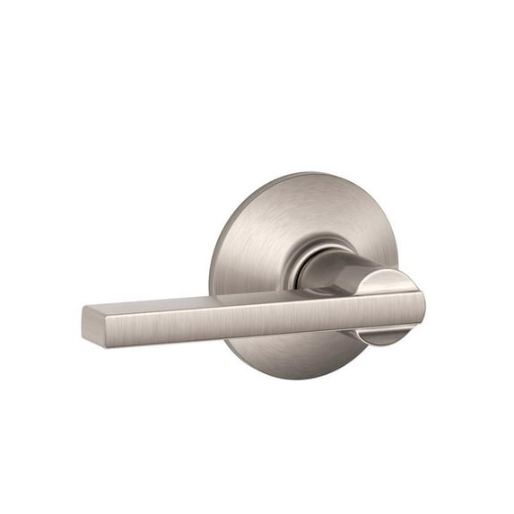 Schlage F10VLAT619 Latitude Passage Door Lever Handleset, Satin Nickel - Quantity 1