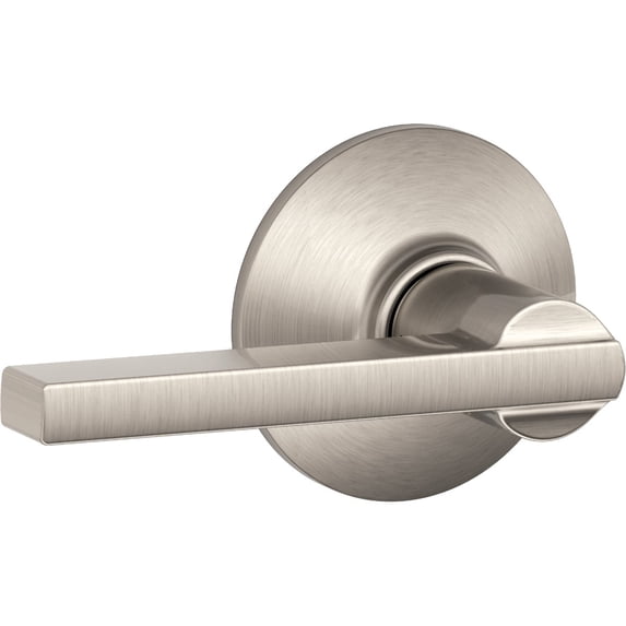 Schlage F10VLAT619 Latitude Passage Door Lever Handleset, Satin Nickel - Quantity 1