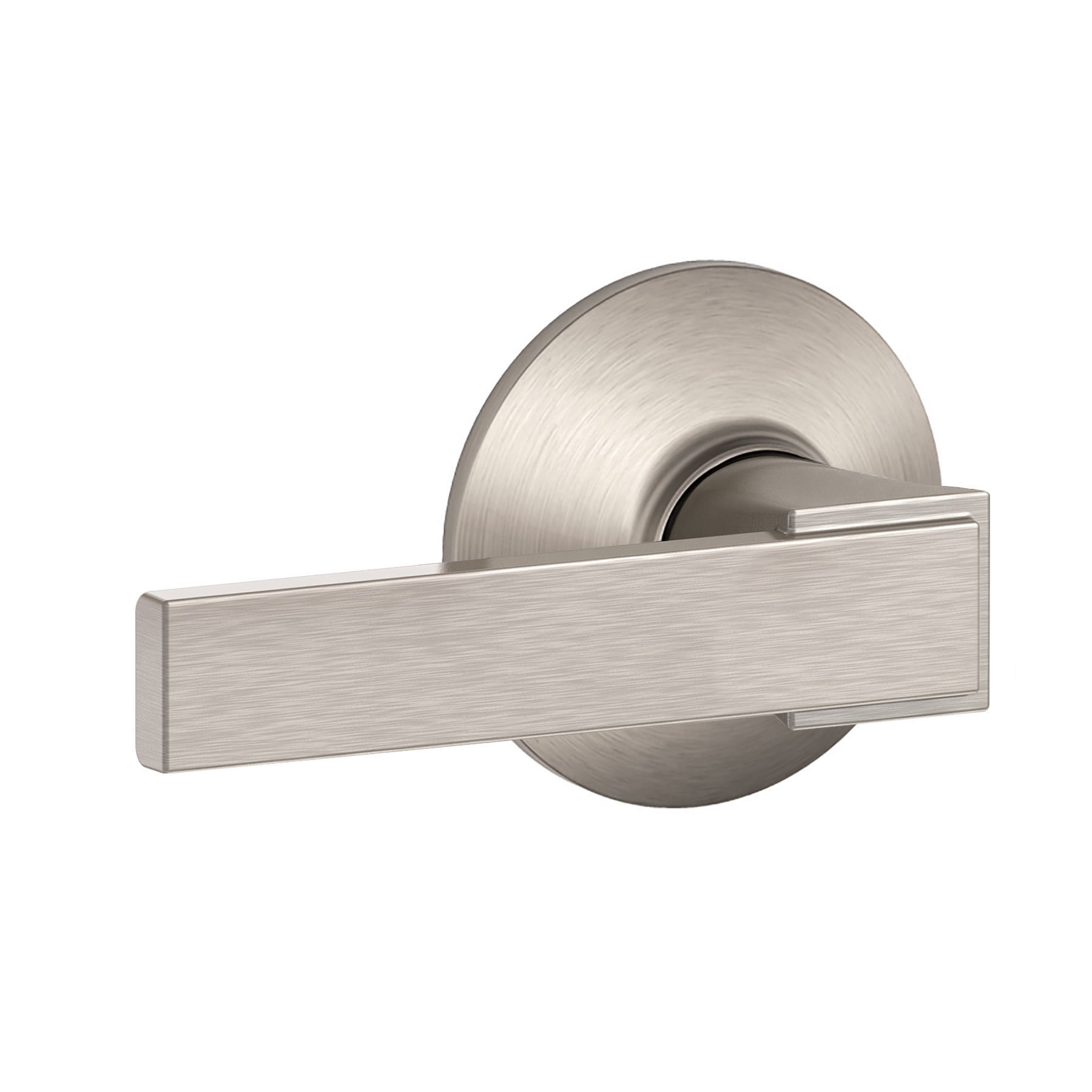 Satin Nickel Modern Hall and Closet Passage Lever