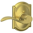 thumbnail image 1 of SCHLAGE Accent Lever with Camelot Trim Non Turning Lock in Satin Brass Left Handed F170 ACC 608 CAM LH, 1 of 7