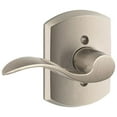 thumbnail image 1 of Schlage F170-Acc-Grw-Lh Accent Left Handed Non-Turning One-Sided Dummy Door Lever - Nickel, 1 of 2