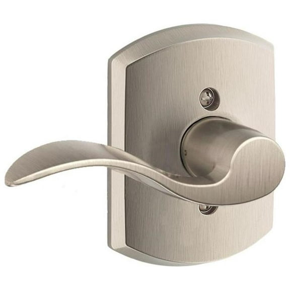Schlage F170-Acc-Grw-Lh Accent Left Handed Non-Turning One-Sided Dummy Door Lever - Nickel