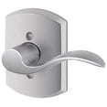 thumbnail image 1 of Schlage F170ACC626GRWRH Accent Right Handed Non-Turning One-Sided Dummy Door Lever -, 1 of 2