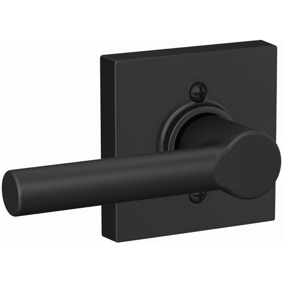 Schlage F170 BRW 622 COL Broadway Lever with Collins Trim Non-Turning Dummy Door Handle, Matte Black