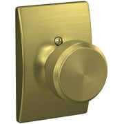 Schlage F170-Bwe-Cen Bowery Non-Turning One-Sided Dummy Door Knob - Brass