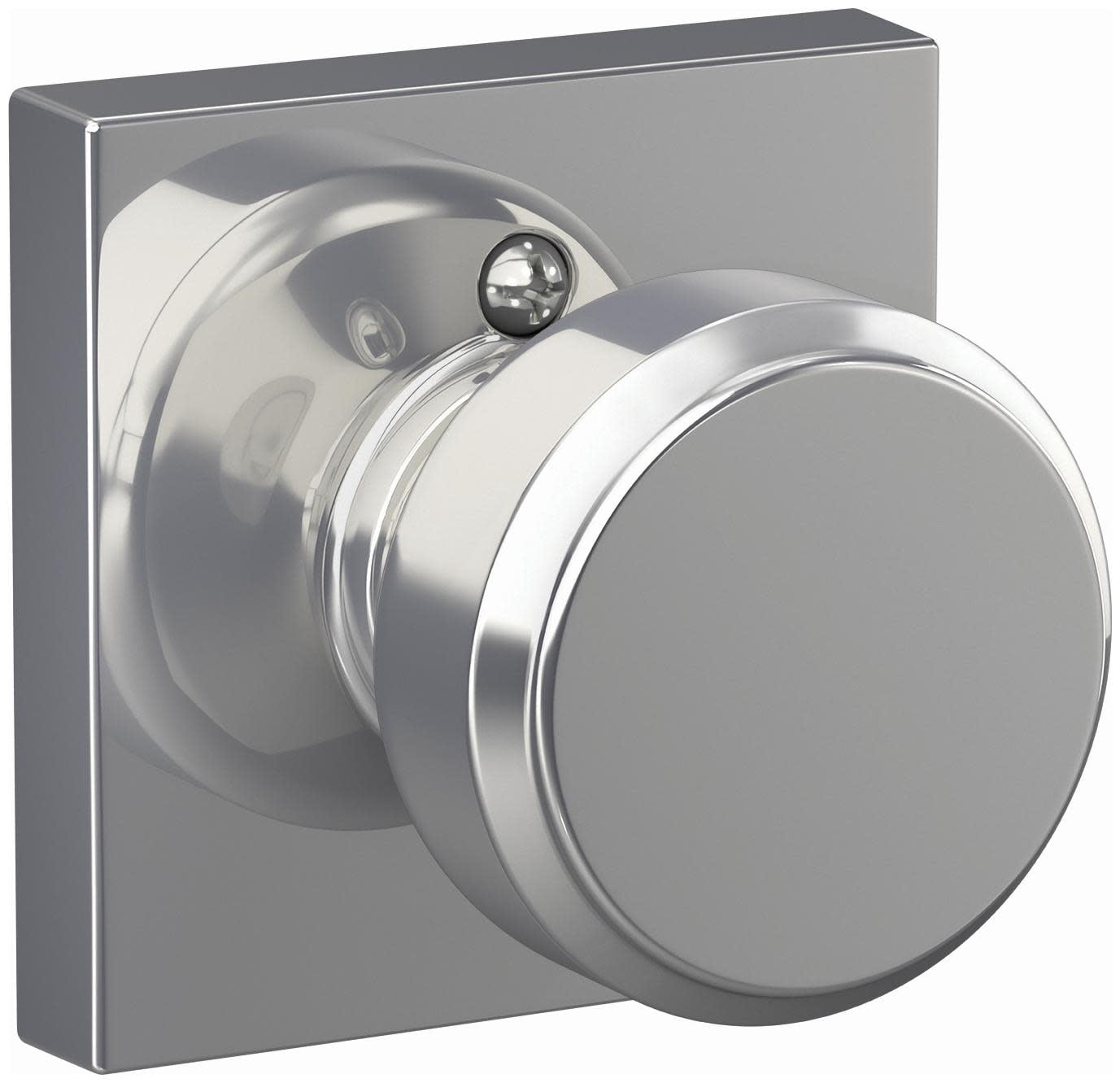 Schlage F170BWE625COL Bowery Non-Turning One-Sided Dummy Door Knob - Chrome