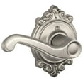 thumbnail image 1 of Schlage F170 Flair With Brookshire Rose Left Hand Half Dummy Satin Nickel Finish, 1 of 5