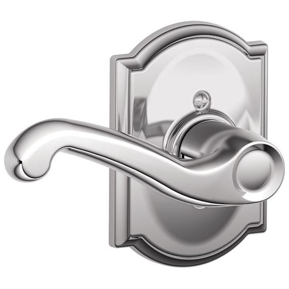 Schlage F170FLA625CAMLH Flair Left Handed Non-Turning One-Sided Dummy Door Lever Set -