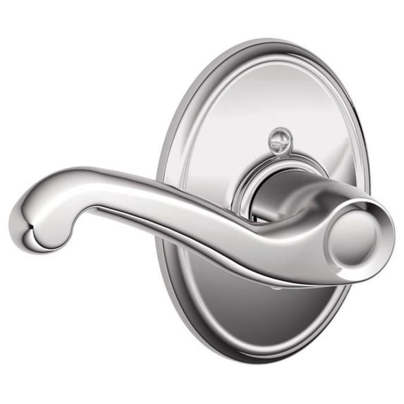 Schlage F170-Fla-Wkf-Lh Flair Left Handed Non-Turning One-Sided Dummy Door Lever - Chrome
