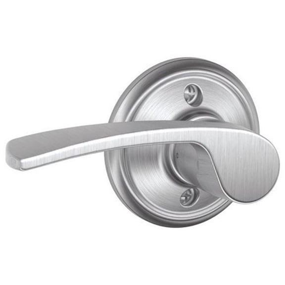 Schlage F170-MER-LH F-Series Merano Single Dummy Left Handed Door Lever, Satin Chrome