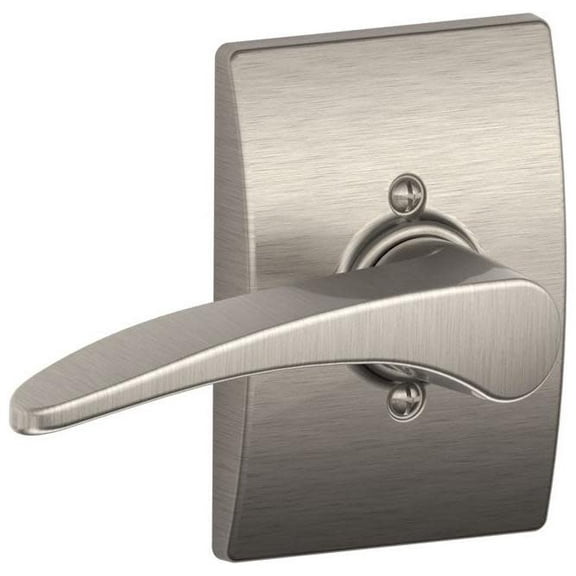 Schlage F170 Manhattan With Century Rose Left Hand Half Dummy Satin Nickel Finish