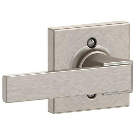 Schlage F170-NBK-COL Satin Nickel Northbrook Non-Turning One-Sided Dummy Door Lever
