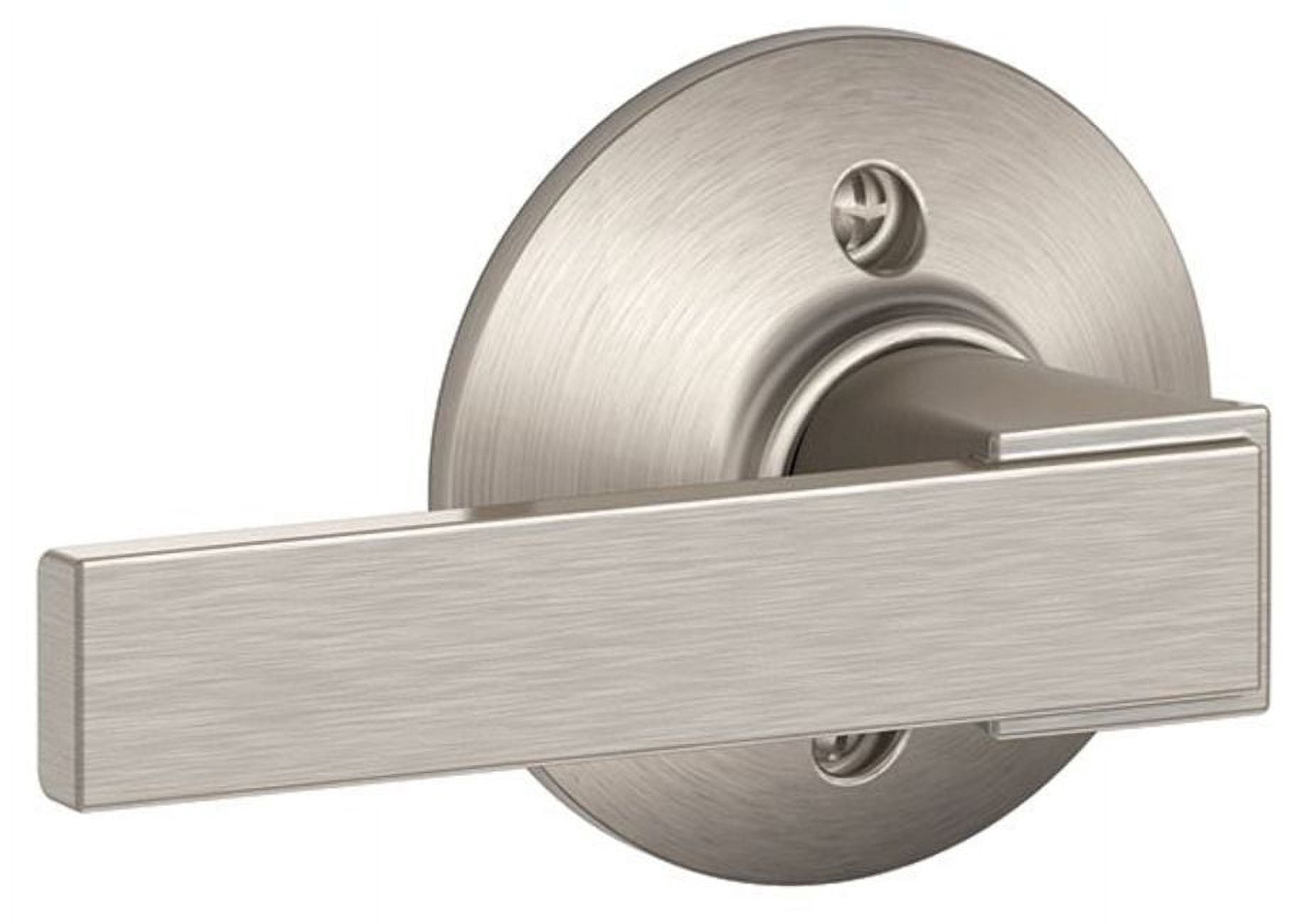 Schlage Siena- Wakefield Matte Black Interior Bed/Bath No Deadbolt Privacy Door Knob At