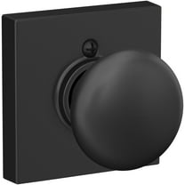 Schlage F170-Ply-Col Plymouth Non-Turning One-Sided Dummy Door Knob - Black