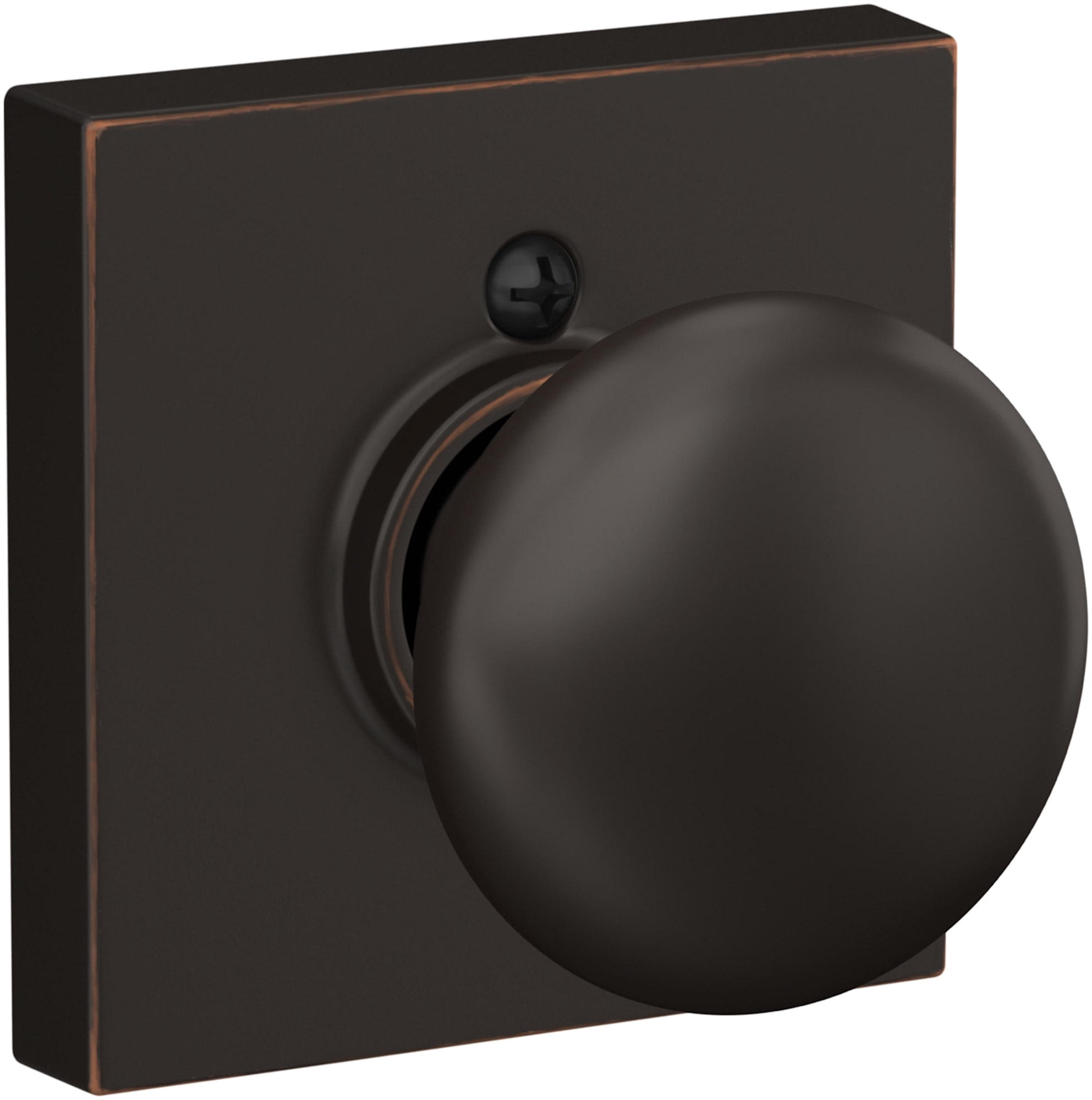 Schlage F170PLY716COL Plymouth Non-Turning One-Sided Dummy Door Knob - Bronze