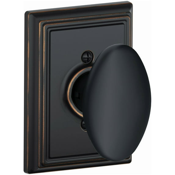 Schlage F170-Sie-Add Siena Non-Turning One-Sided Dummy Door Knob - Bronze