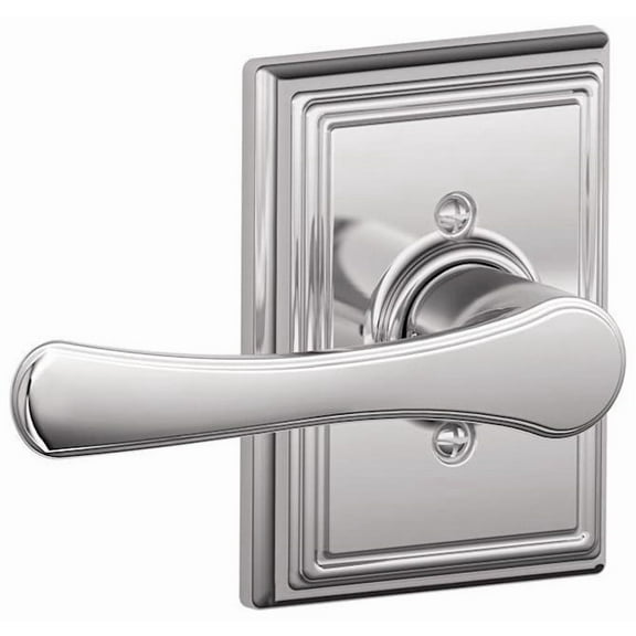 Schlage F170 Avila With Addison Rose Half Dummy Bright Chrome Finish