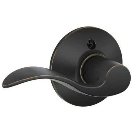 Schlage F170ACC716LH F170 ACC 716 LH Accent Left Hand Dummy Lever, Standard, Aged Bronze