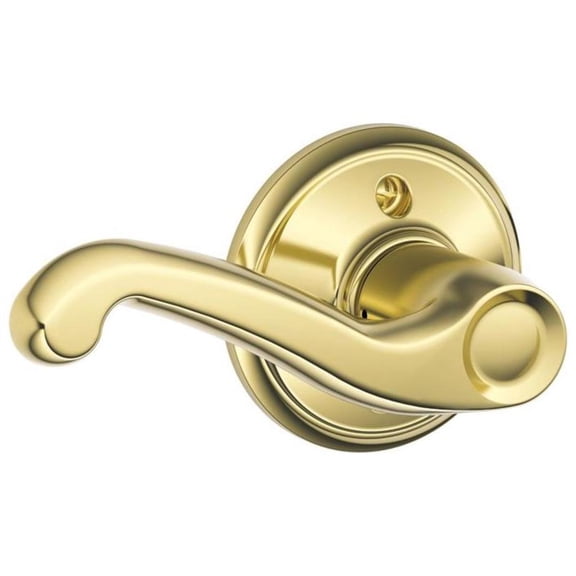 Schlage F170FLA605(LH) Flair Left Dummy, Polished Brass