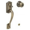 thumbnail image 1 of Schlage F285 CAM 609 GEO Camelot Antique Brass Handleset Less Deadbolt with Geor, 1 of 6