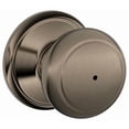 thumbnail image 1 of Schlage F40-AND Andover Privacy Door Knob Set from the F-Series, Antique Pewter, 1 of 7