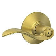 Schlage F40-Acc Accent Privacy Door Lever Set - Brass