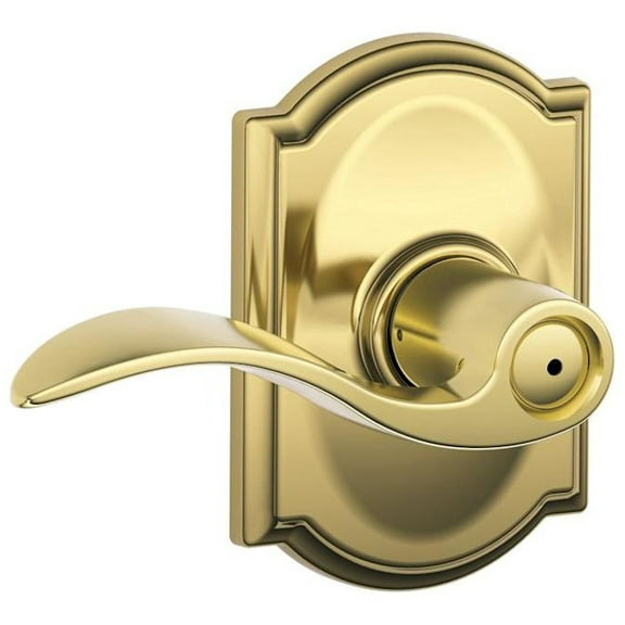 SCHLAGE F40ACC605CAM Accent Lever Camelot Rose Priv 16080 100