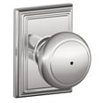 thumbnail image 1 of Schlage F40-And-Add Andover Privacy Door Knob Set - Chrome, 1 of 6