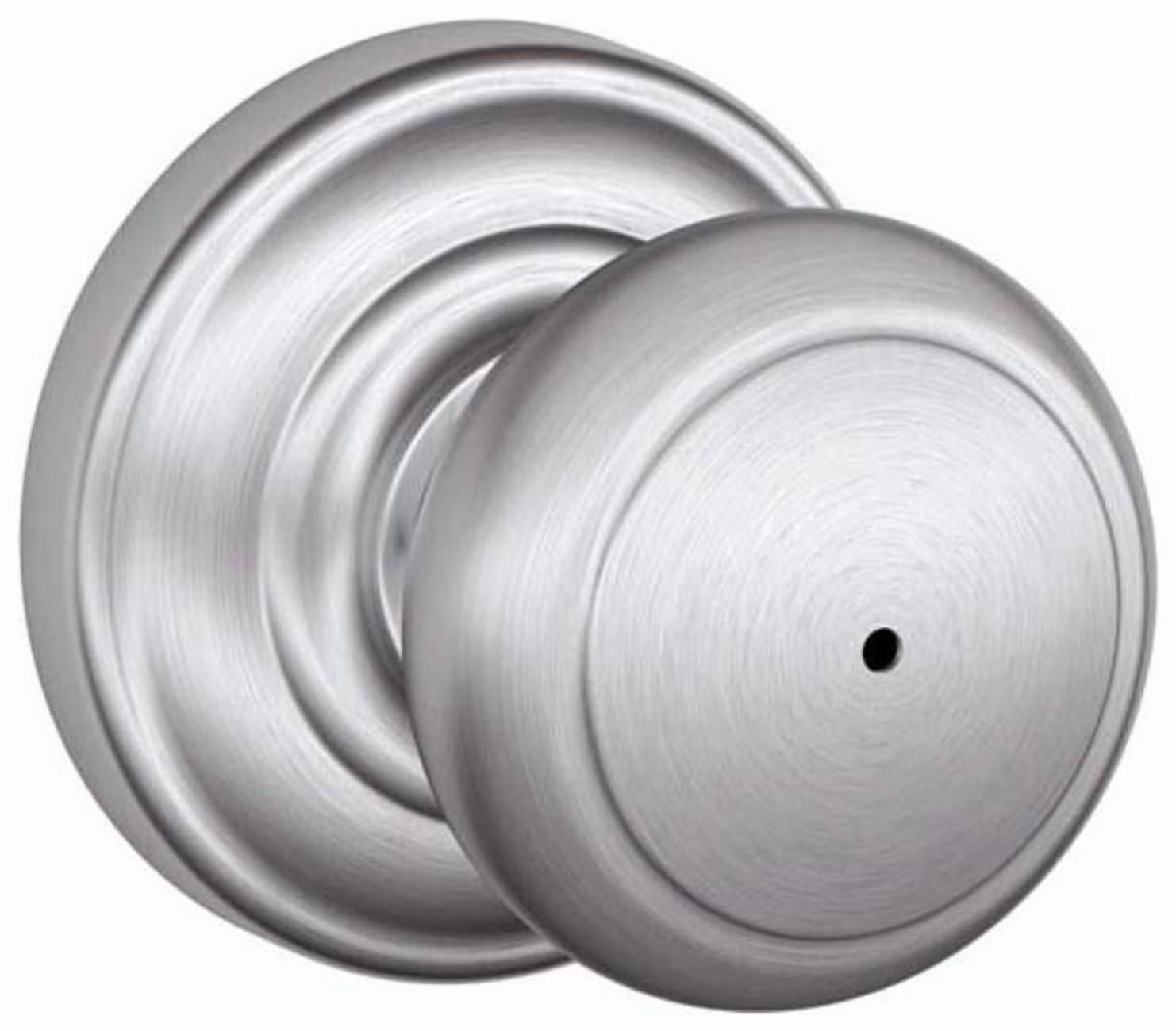 Schlage F40AND626AND Andover Privacy Door Knob Set - Chrome