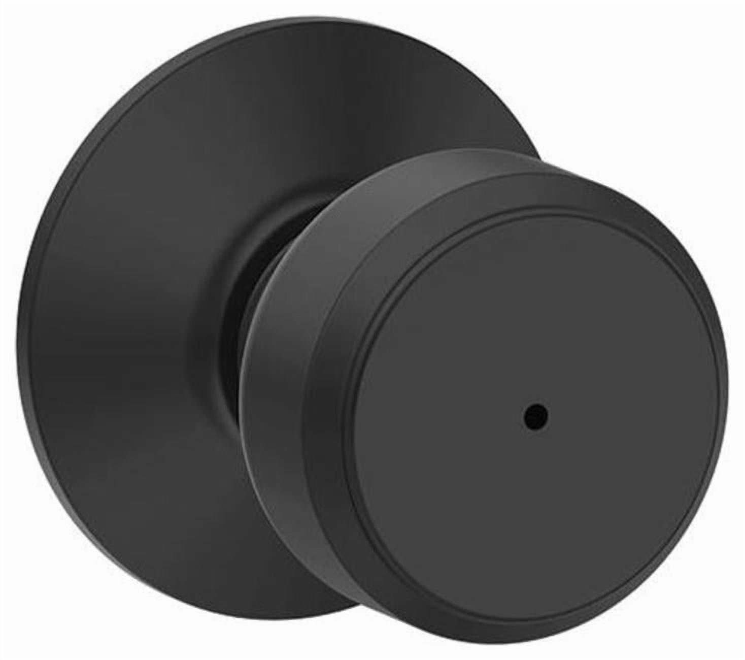 Schlage F40 BWE 622 Bowery Privacy Lock Knob, Matte Black