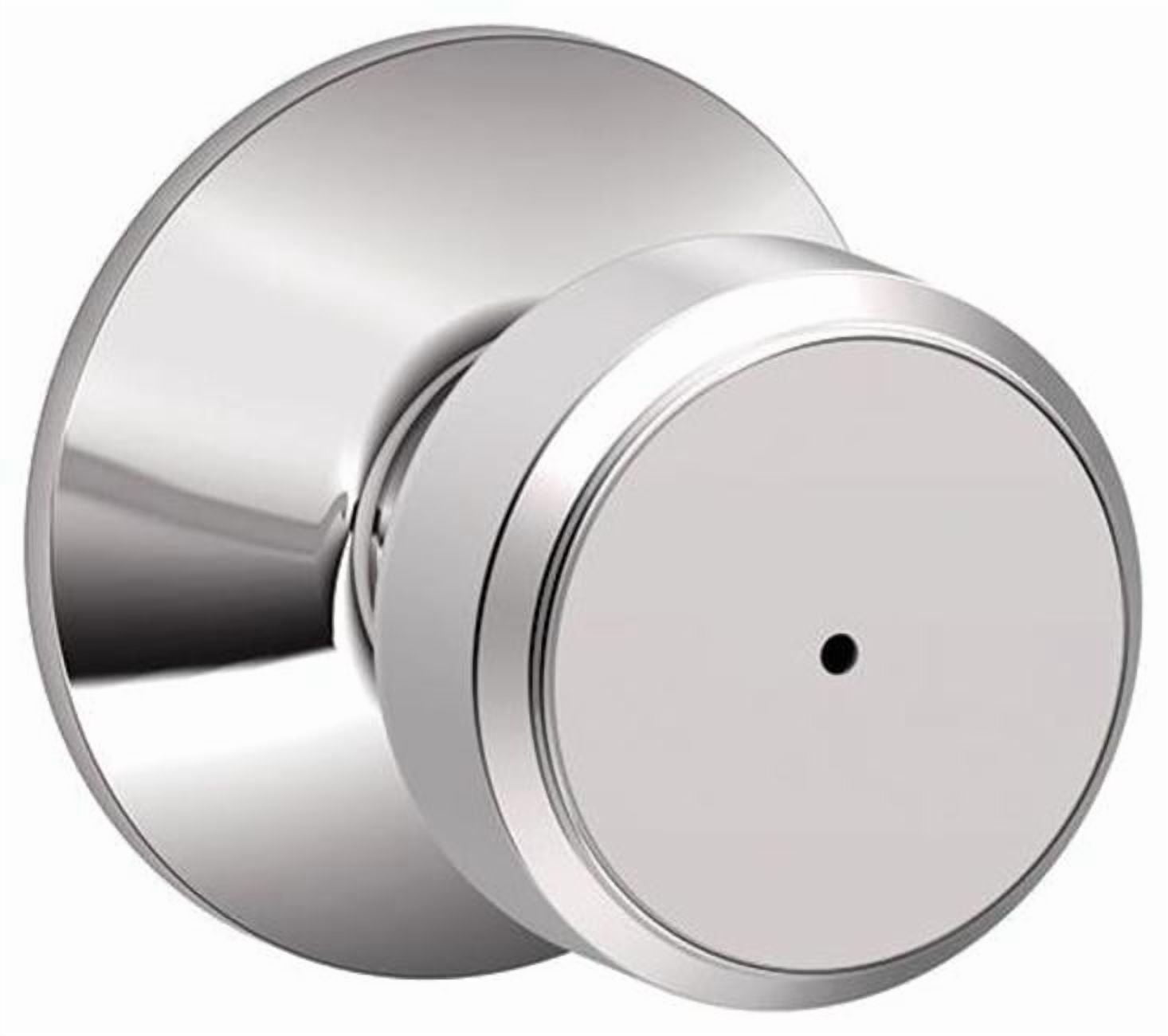 Schlage F40 BWE 625 Bowery Privacy Lock Knob, Bright Chrome