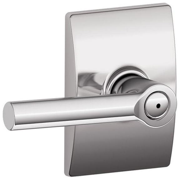 Schlage F40-Brw-Cen Broadway Privacy Door Lever Set - Chrome