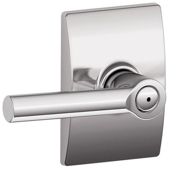 Schlage F40-Brw-Cen Broadway Privacy Door Lever Set - Chrome