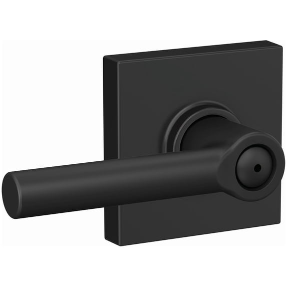 Schlage F40BRW622COL Broadway Privacy Door Lever Set - Black