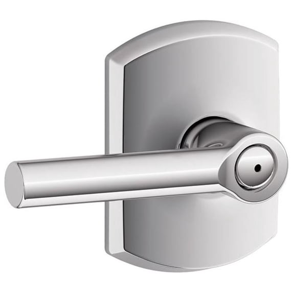 Schlage F40-Brw-Grw Broadway Privacy Door Lever Set - Chrome