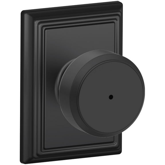 SCHLAGE F40BWE622ADD Bowery Door Knob Matte Black