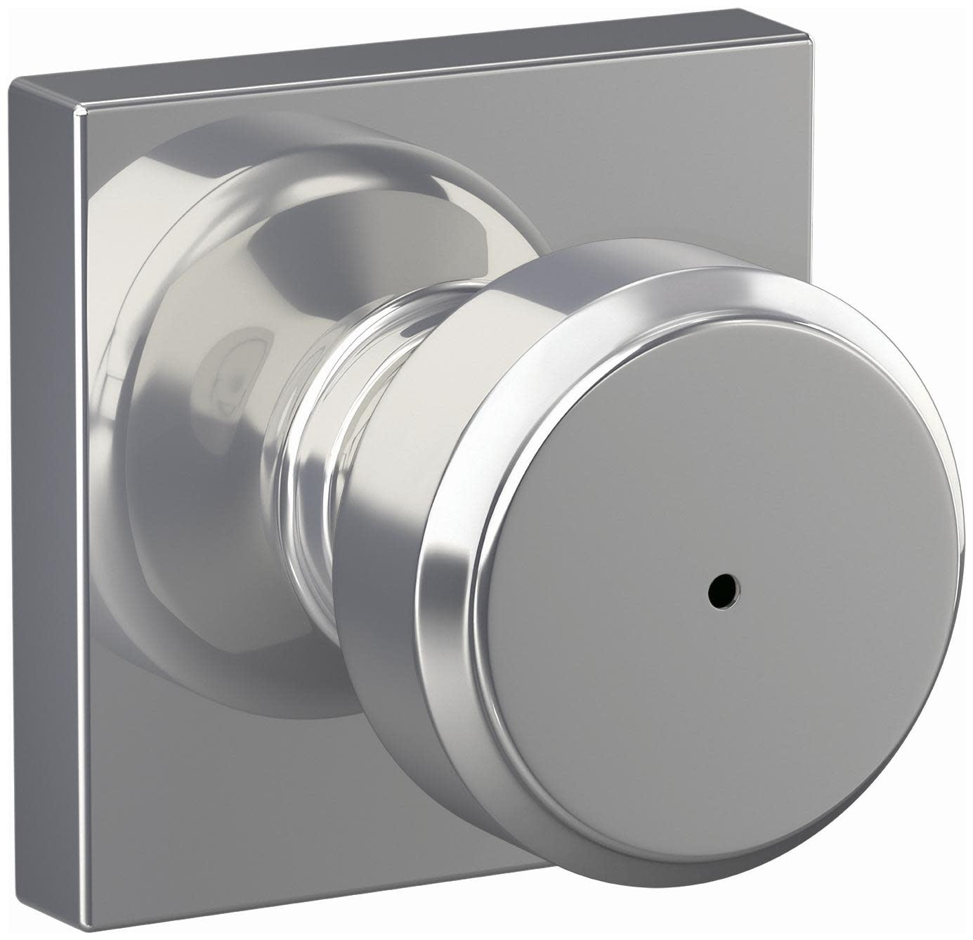 Schlage F40BWE625COL Bowery Privacy Door Knob Set - Chrome