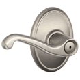 thumbnail image 1 of Schlage F40 FLA 619 WKF Wakefield Collection Flair Privacy Lever, Satin Nickel, 1 of 7