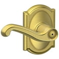 thumbnail image 1 of Schlage F40-Fla-Cam Flair Privacy Door Lever Set - Brass, 1 of 7