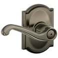 thumbnail image 1 of Schlage F40 Flair With Camelot Rose Privacy Lock with 16080 Latch 10027 Strike Antique Nickel Finish, 1 of 7