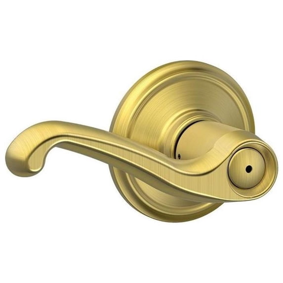 Schlage F Series Flair Privacy Leverset with Round Rosette