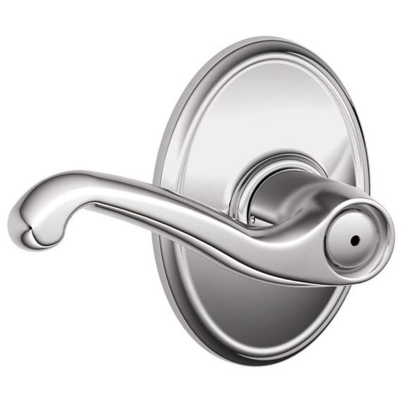 Schlage F40-Fla-Wkf Flair Privacy Door Lever Set - Chrome